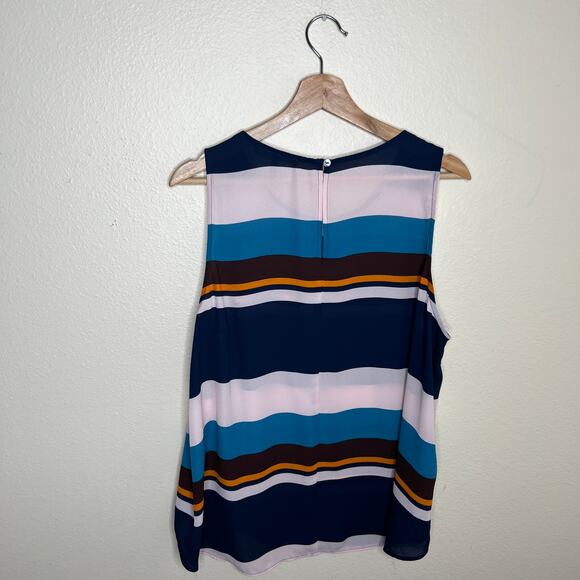 Daniel Rainn Blue White Stripe Tank PXL - Picture 4 of 8